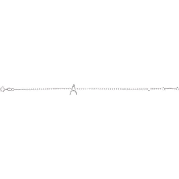 Accented Initial Bracelet