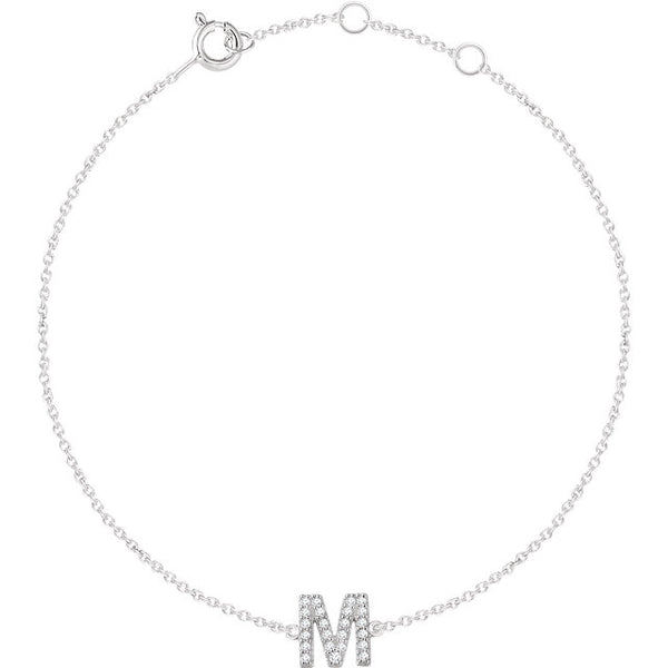 Accented Initial Bracelet
