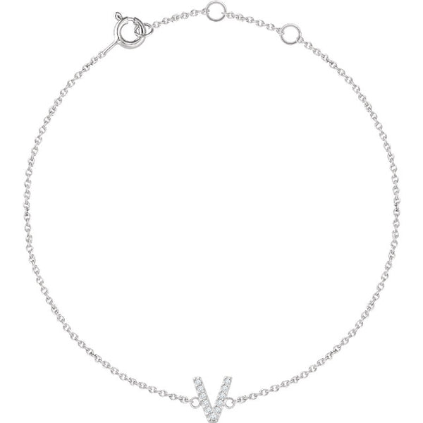 Accented Initial Bracelet