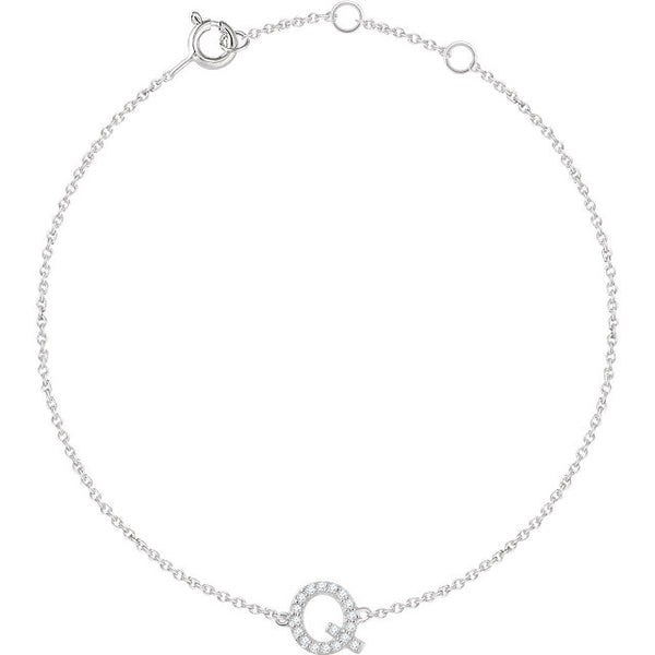Accented Initial Bracelet