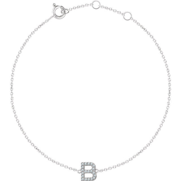 Accented Initial Bracelet