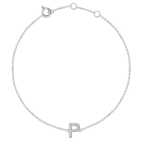 Accented Initial Bracelet