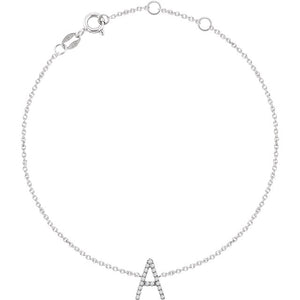Accented Initial Bracelet
