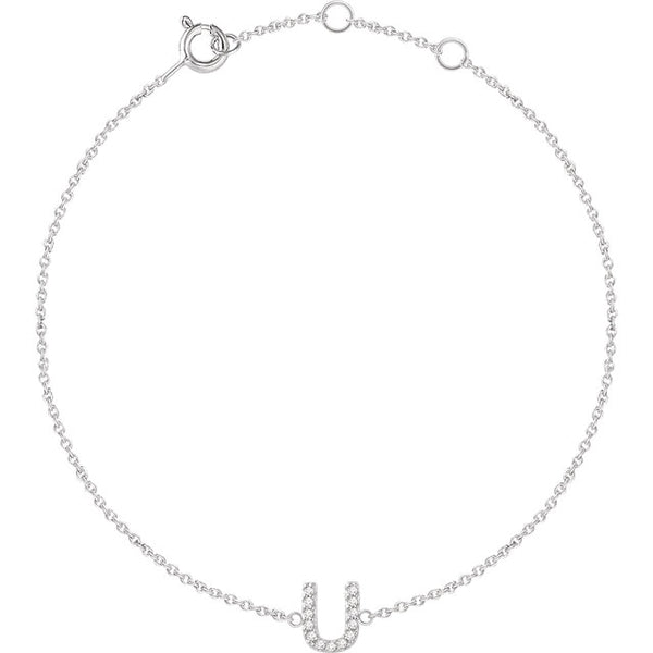 Accented Initial Bracelet