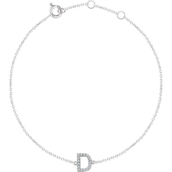 Accented Initial Bracelet