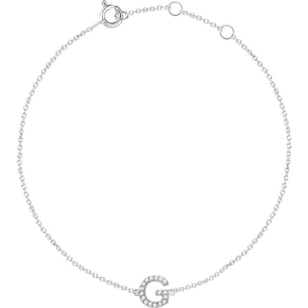 Accented Initial Bracelet