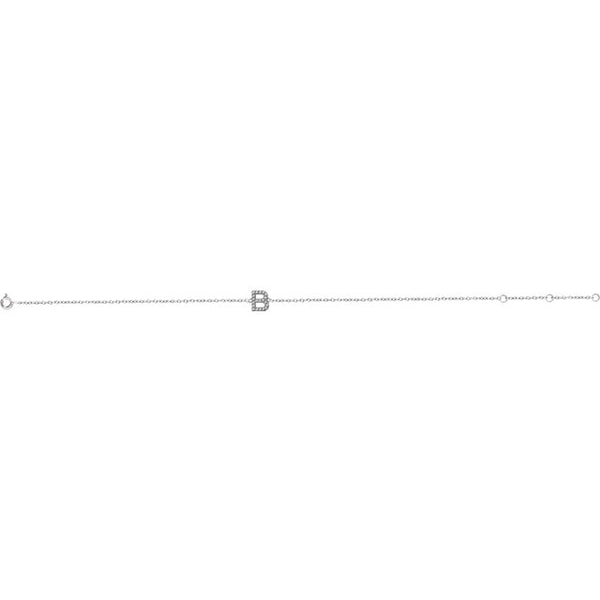 Accented Initial Bracelet