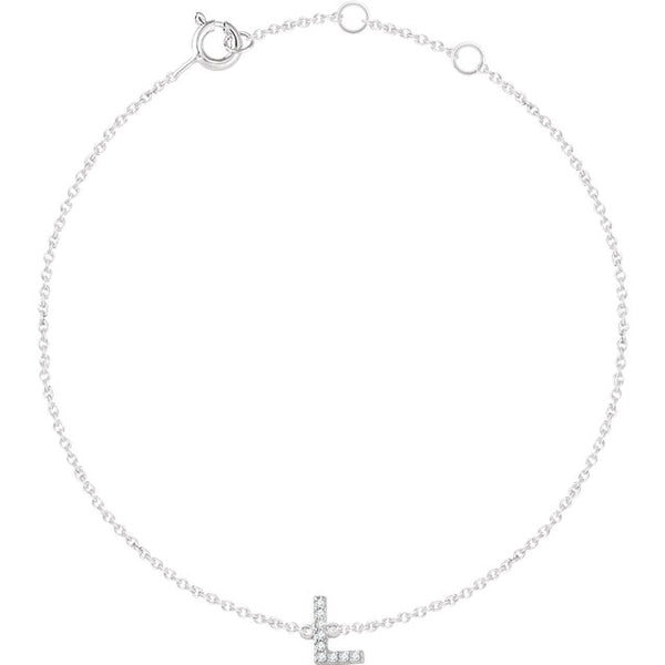 Accented Initial Bracelet