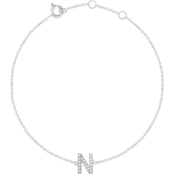 Accented Initial Bracelet