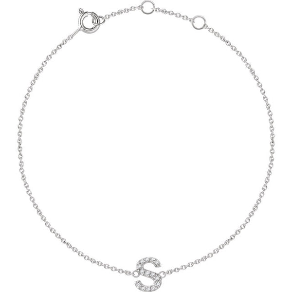 Accented Initial Bracelet