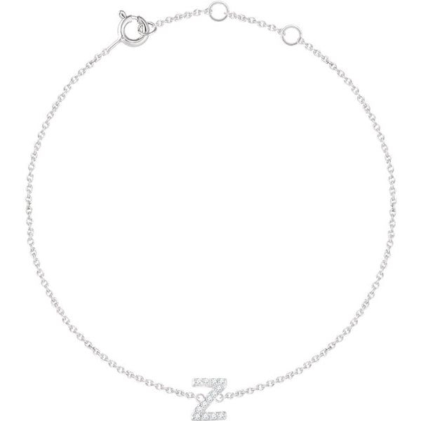 Accented Initial Bracelet