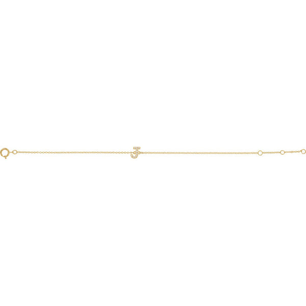 Accented Initial Bracelet