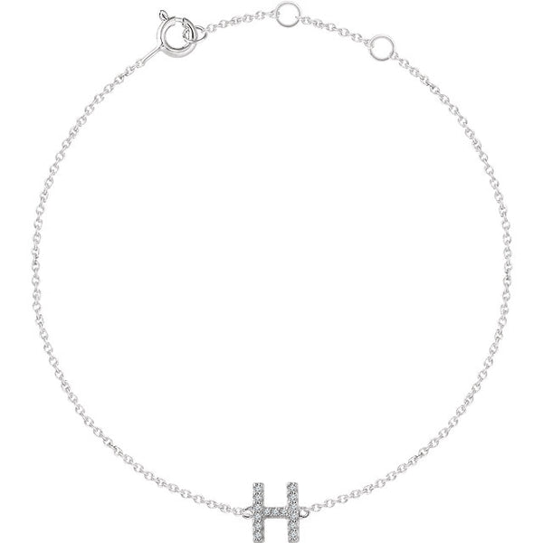 Accented Initial Bracelet