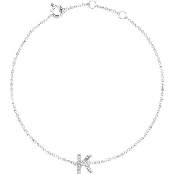 Accented Initial Bracelet