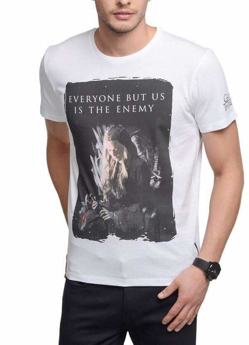 Game Of Thrones Who Is The Enemy White Half Sleeve