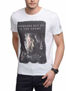 Game Of Thrones Who Is The Enemy White Half Sleeve