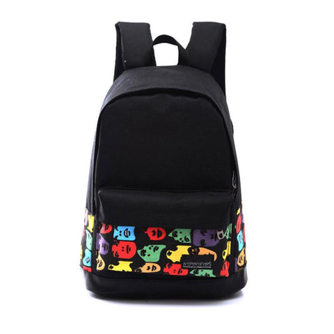 Unisex Canvas Rucksack Backpack