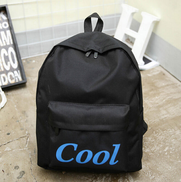 "Why" "Stop" "What" "Cool" Canvas Backpack