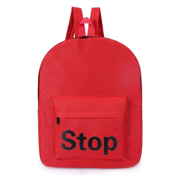 "Why" "Stop" "What" "Cool" Canvas Backpack