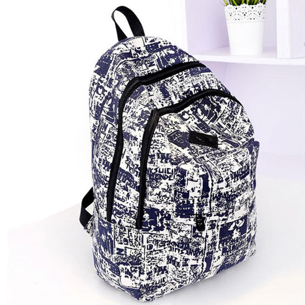 Vintage Canvas Womens Backpack