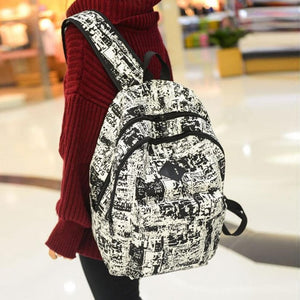 Vintage Canvas Womens Backpack