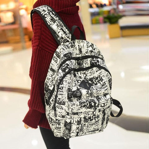 Vintage Canvas Womens Backpack