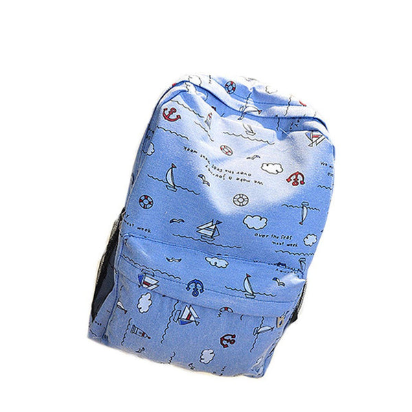 So Cute Printed Canvas Shoulder Bag Rucksack  mochilas