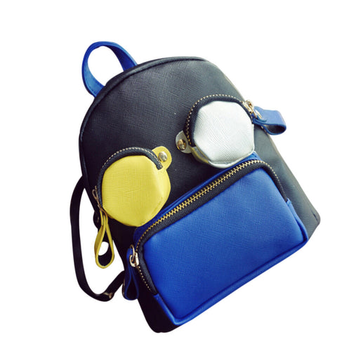 Funny Cute Mini Patchwork Backpack