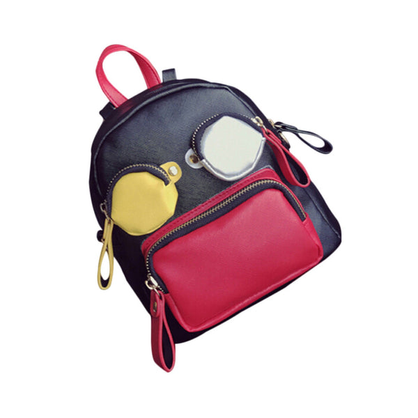 Funny Cute Mini Patchwork Backpack