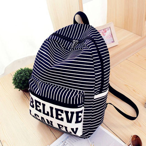 "I Believe I Can Fly" Canvas Satchel Backpack