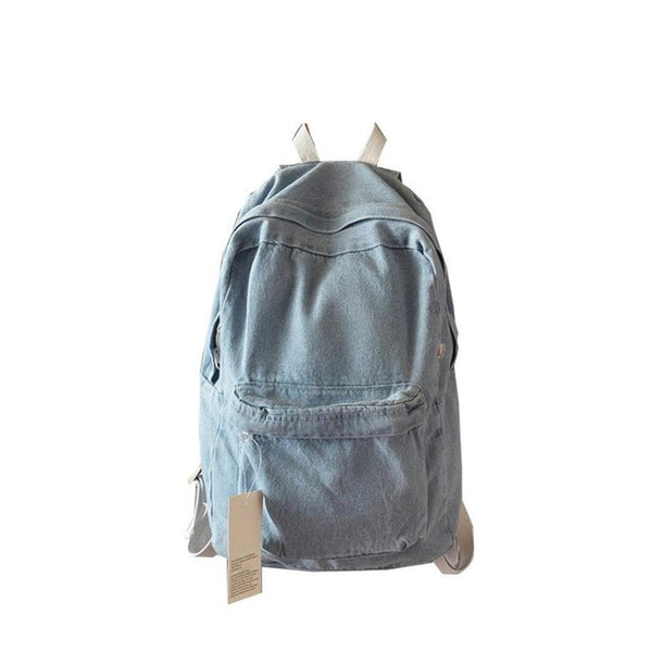 Women Fashion Denim Casual Backpack
