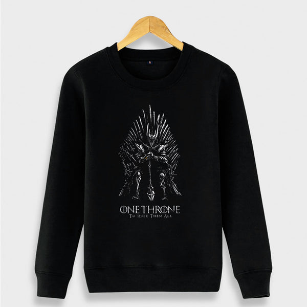 Men Aesthetic Crew neck  Wolf Vintage Harajuku Sweatshirt