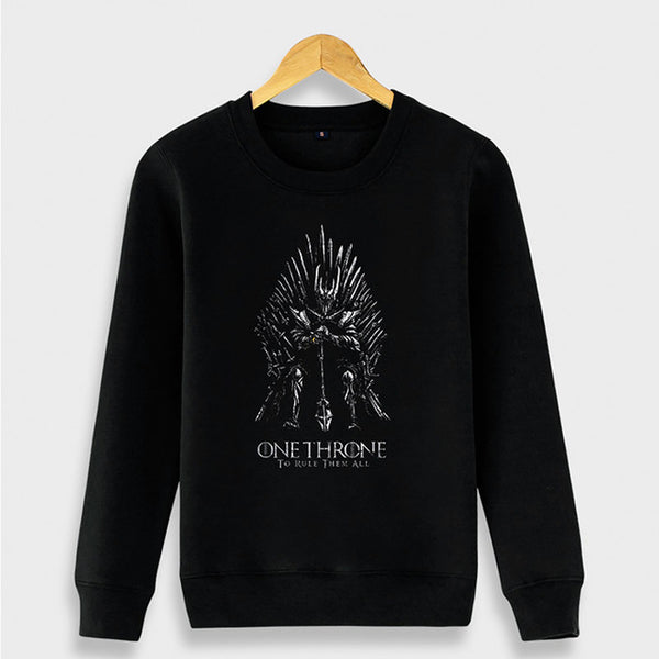 Men Aesthetic Crew neck  Wolf Vintage Harajuku Sweatshirt