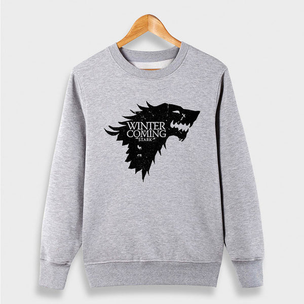 Men Aesthetic Crew neck  Wolf Vintage Harajuku Sweatshirt