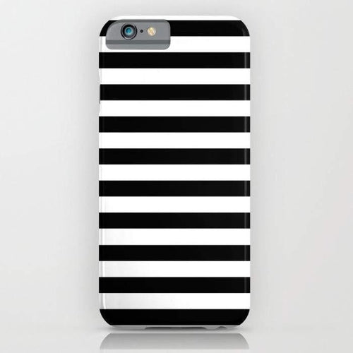 Modern Black White Stripes Monochrome Pattern
