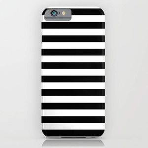 Modern Black White Stripes Monochrome Pattern