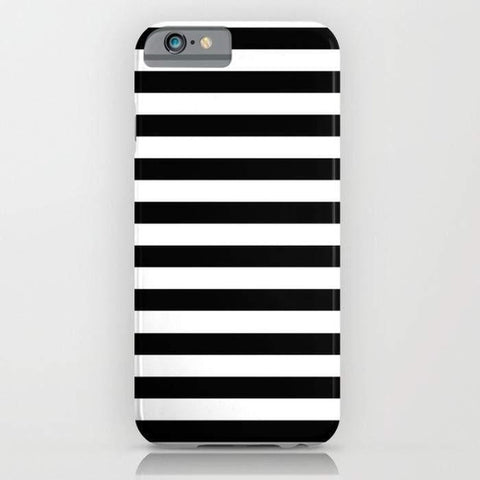 Modern Black White Stripes Monochrome Pattern