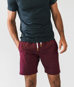 Crimson Plain Shorts
