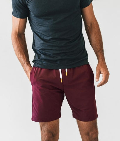 Crimson Plain Shorts
